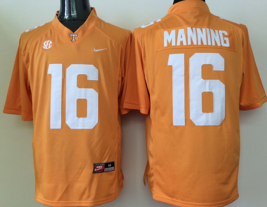 Men's Tennessee Volunteers Peyton Manning #16 Orange Jersey